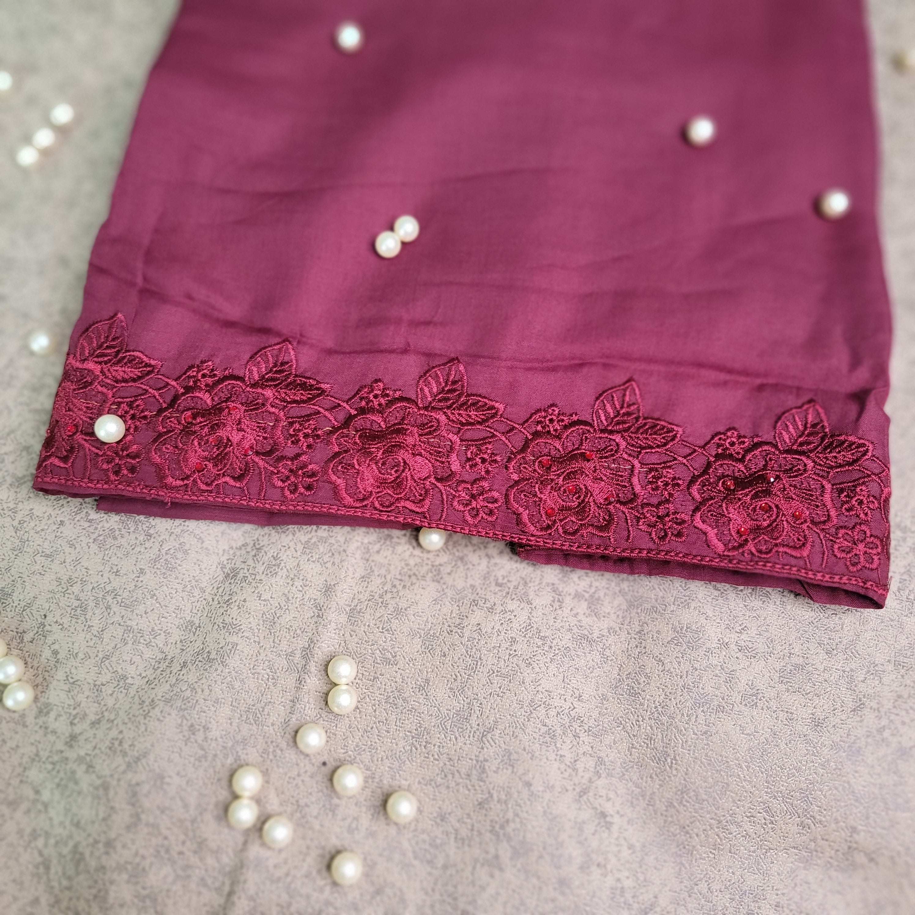 Zahra Embroidered Swiss Lawn