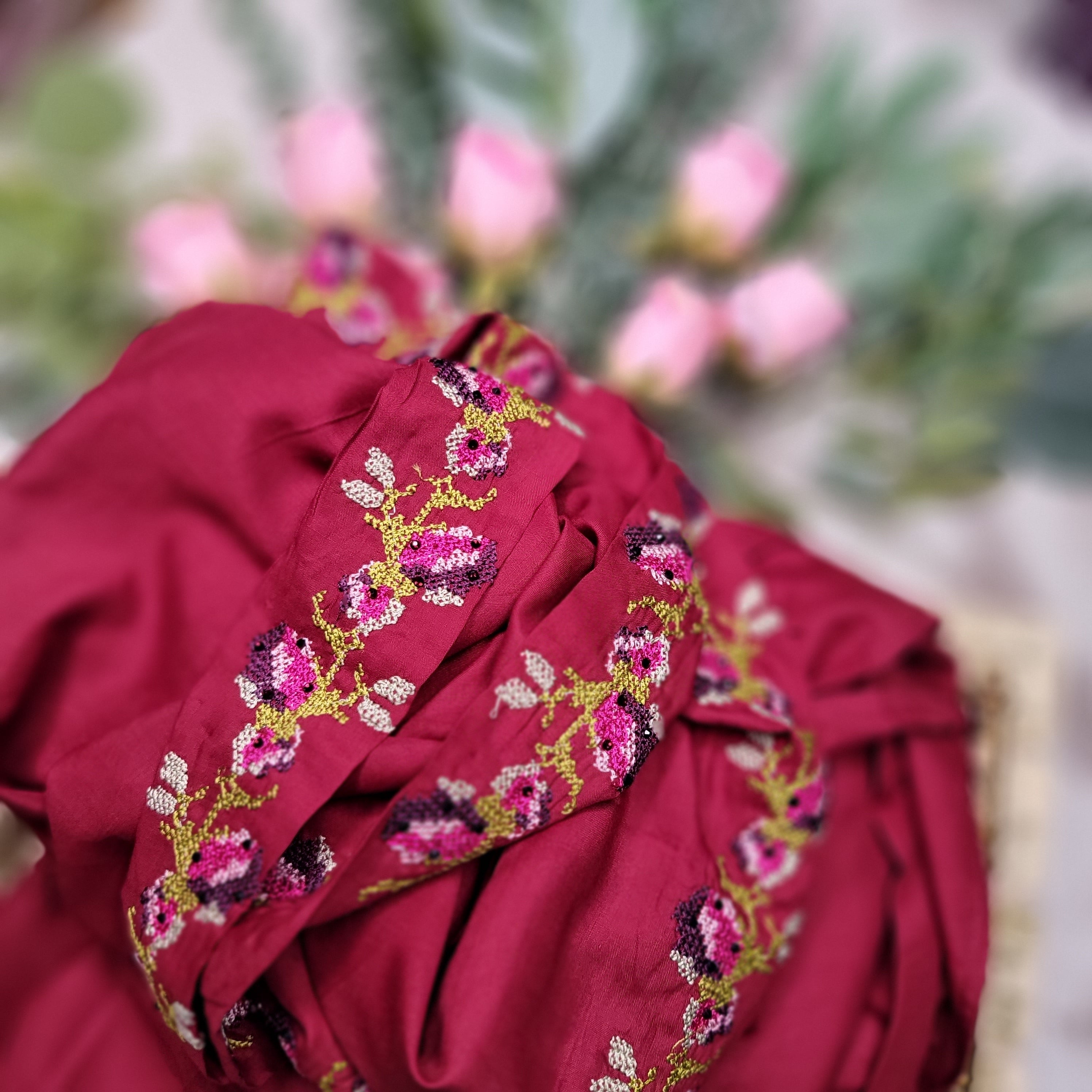 Cross-Stitch Embroidered Chadar