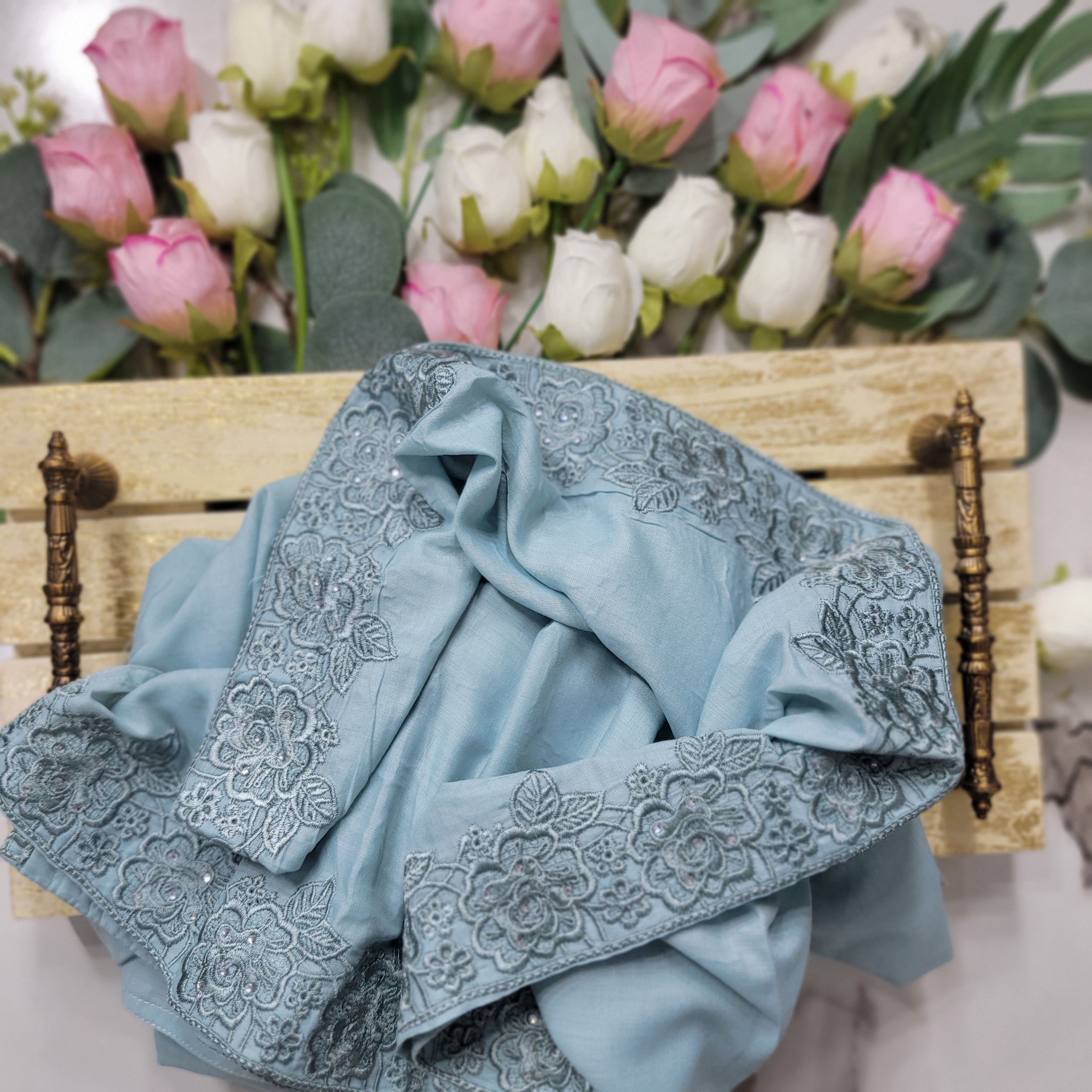 Zahra Embroidered Swiss Lawn