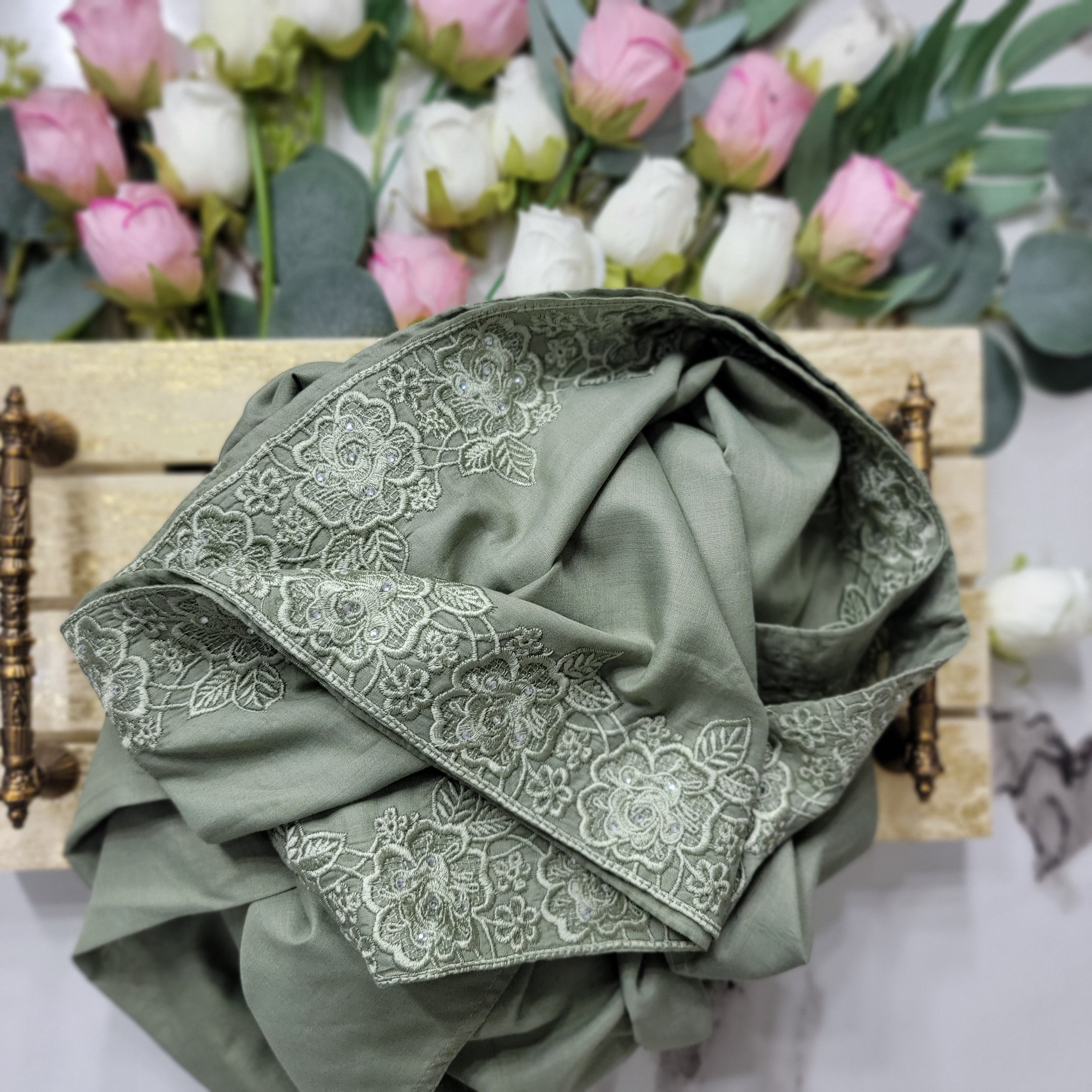 Zahra Embroidered Swiss Lawn