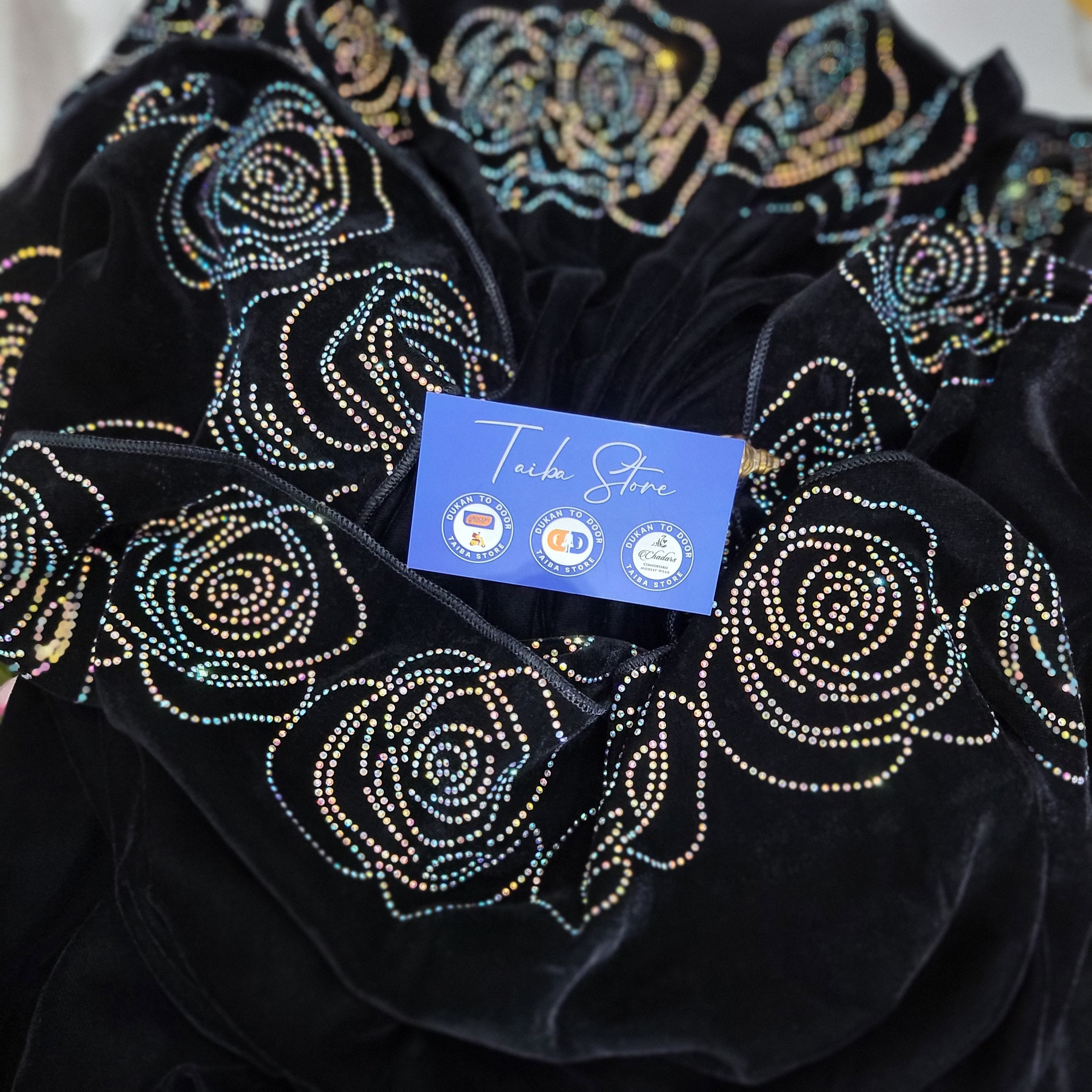 Floral Velvet Shawl