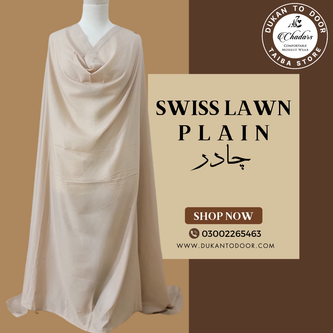 Plain Swiss Lawn Chadar