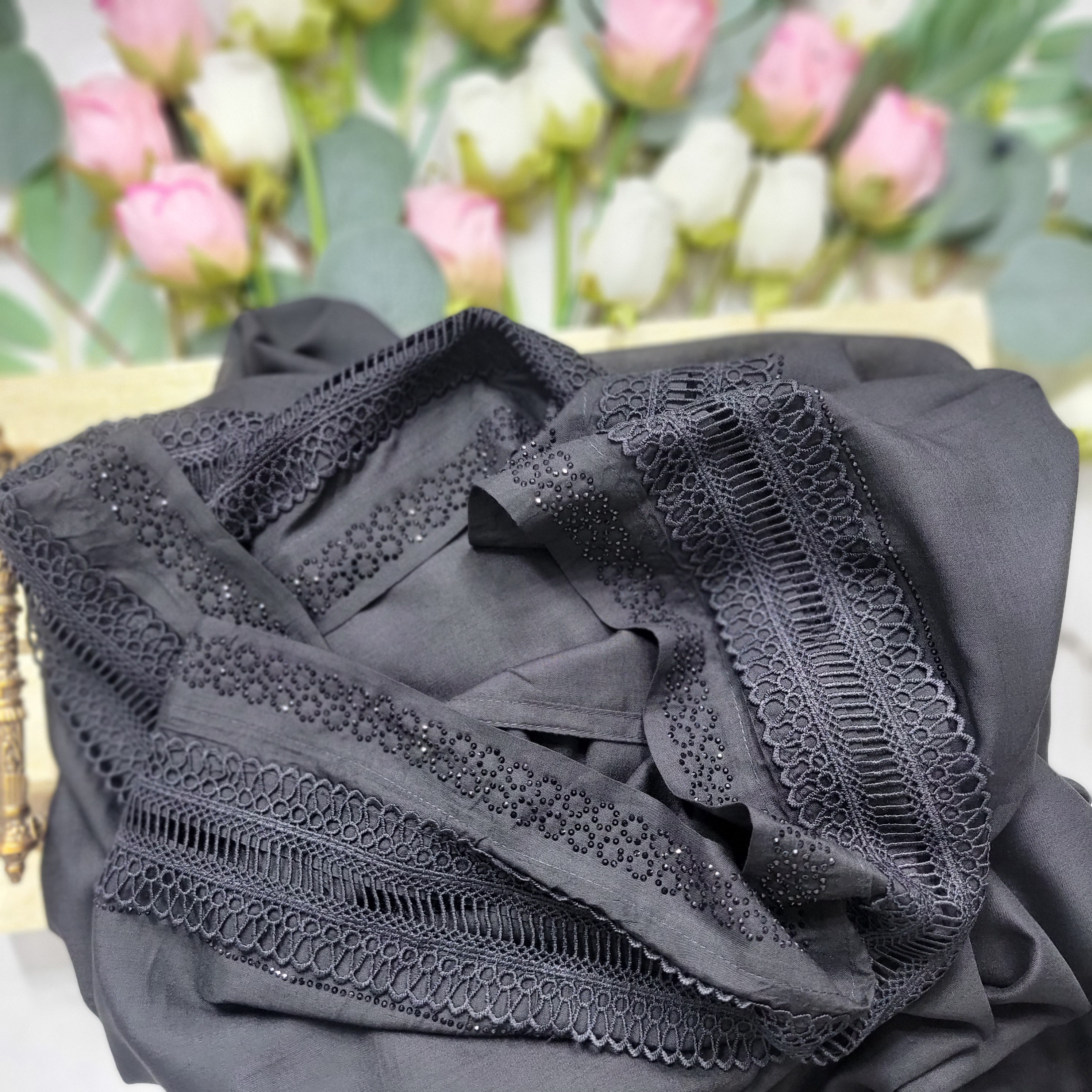 Swiss Lawn Embroidery & Stone Work