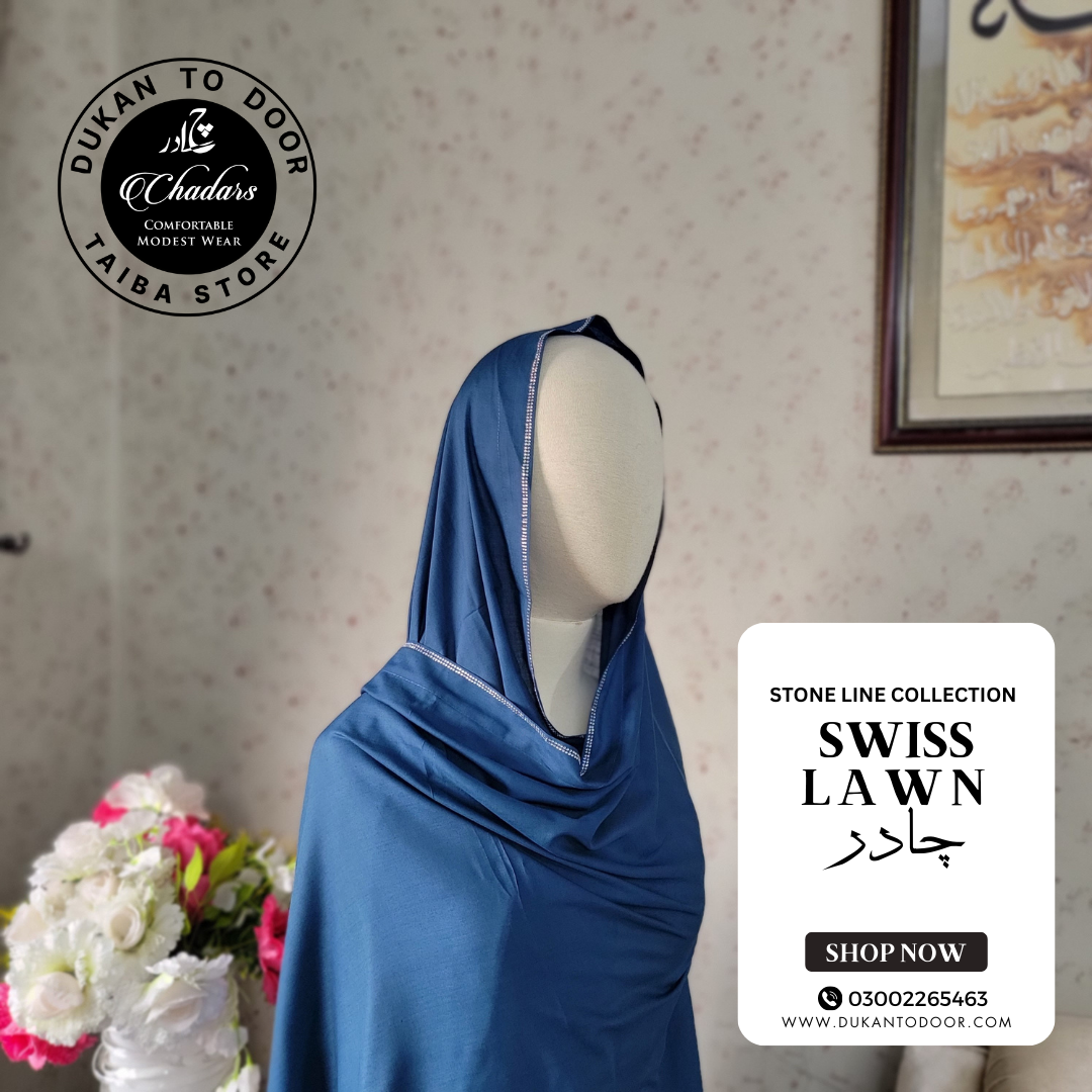 Swiss Lawn Chadar (Zink Teal)