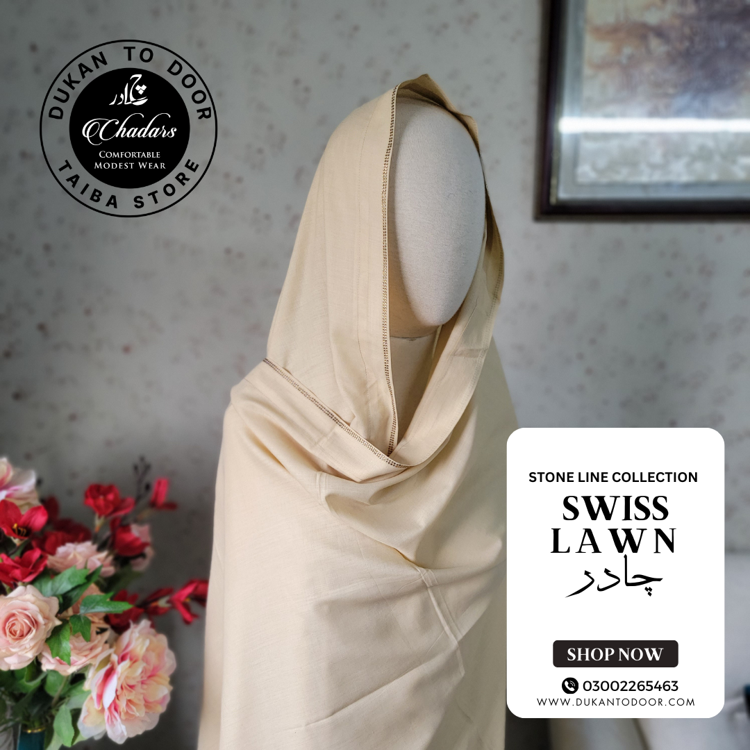 Swiss Lawn Chadar ( Beige)