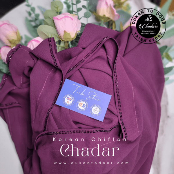 Korean Chiffon Chadar (Purple)