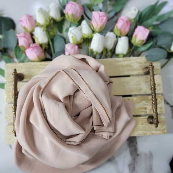 Korean Chiffon Chadar – Light Beige